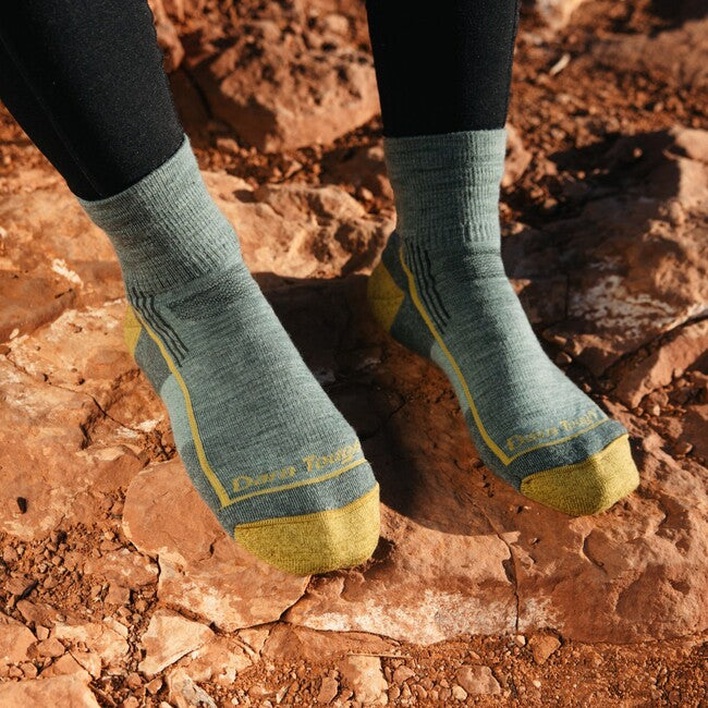 Darn Tough Hiker 1/4 calzini leggero con cuscino, sage