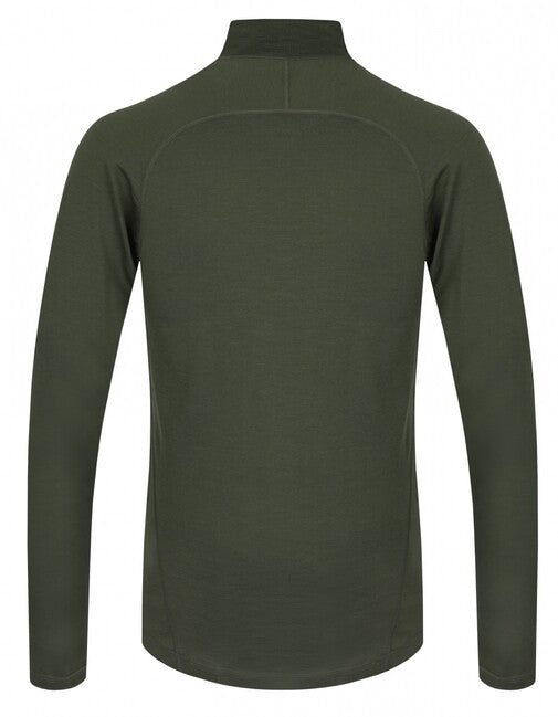 Husky Merow Zip maglia termica da uomo con zip, verde