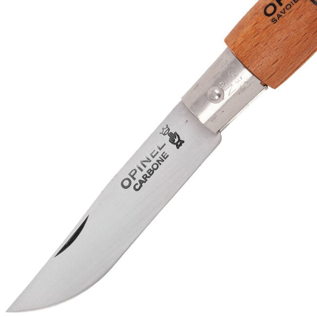 Opinel N°04 coltello pieghevole carbonio faggio, marrone