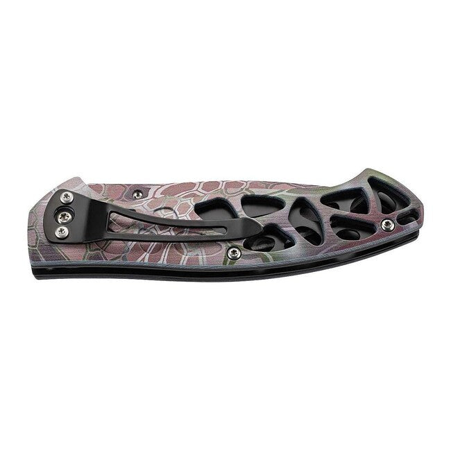 Herbertz Coltello a una mano 8 cm plastica scheletrato rettile stampato in 3D
