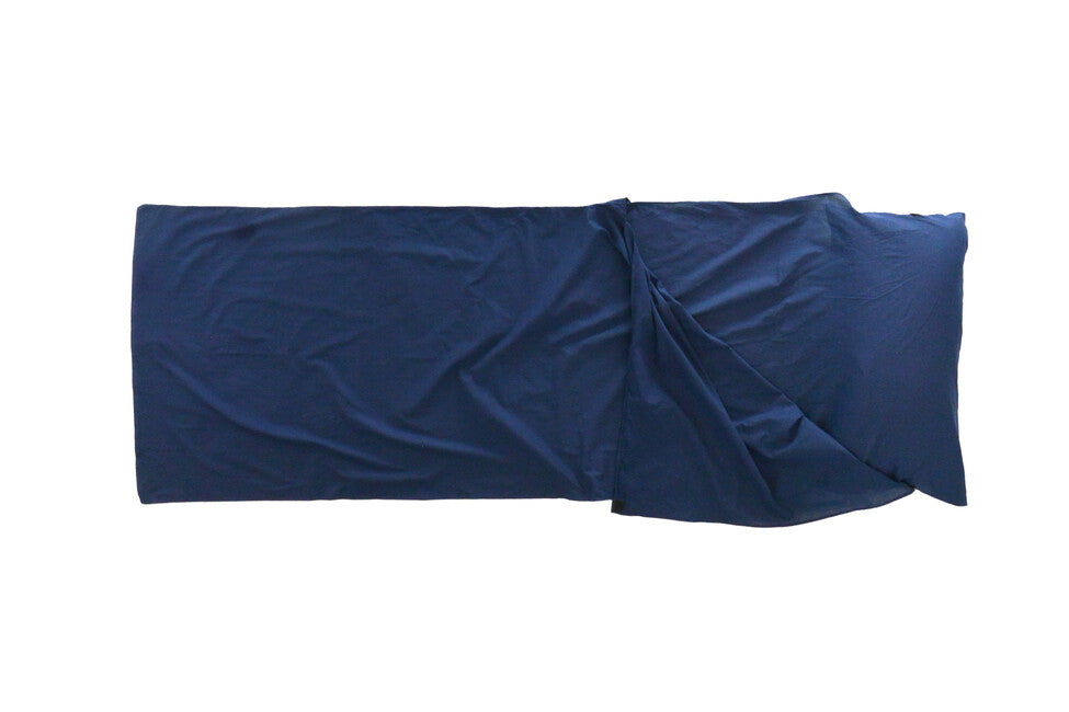 Origin Outdoors fodera per sacco a pelo rettangolare in cotone, blu royal