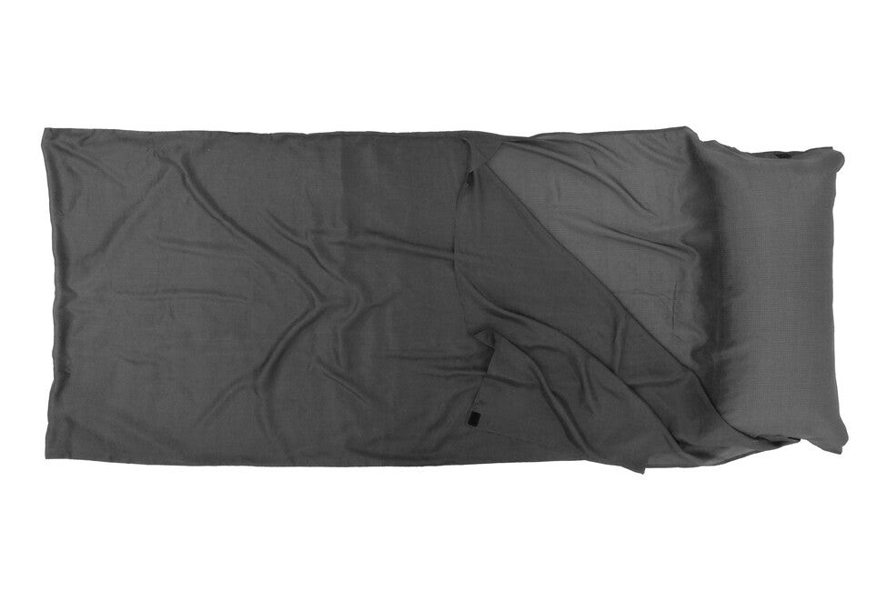 Origin Outdoors Ripstop Silk fodera per sacco a pelo rettangolare di colore grigio scuro