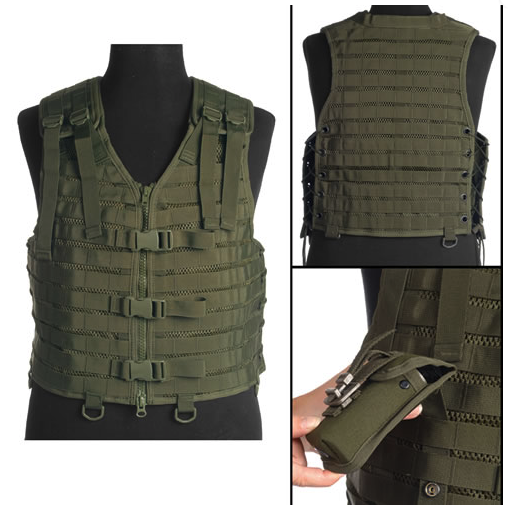 Mil-Tec Gilet tattico Sistema Modulare, nero