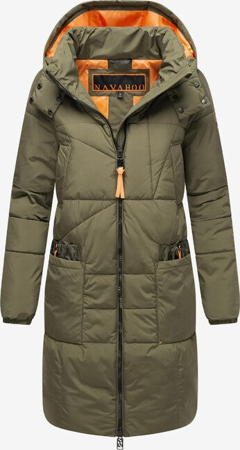 Navahoo Bliblablubb giacca invernale da donna con cappuccio, foresta di olive