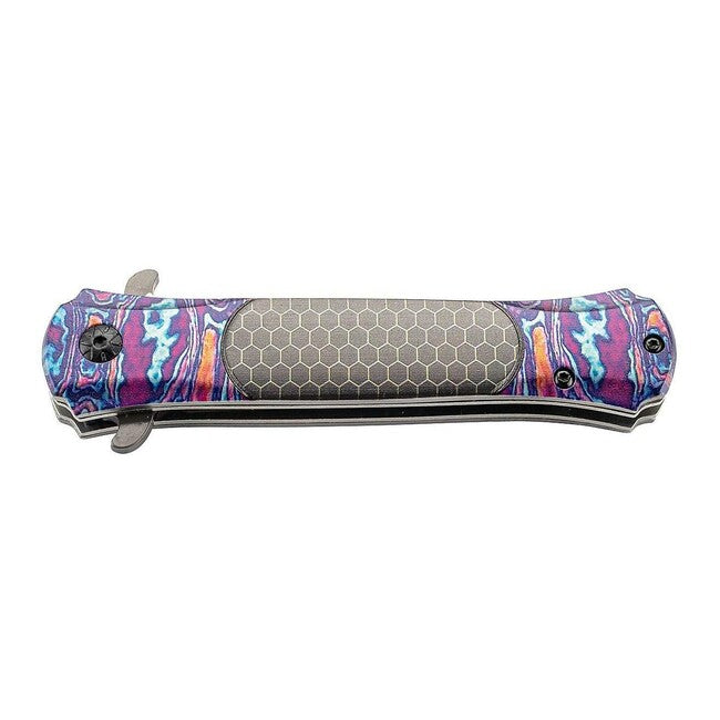 Herbertz Coltello a una mano 8,5 cm acciaio inossidabile, stampa a colori