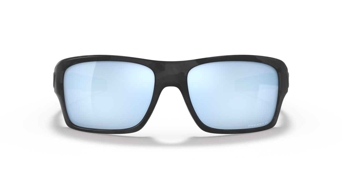 Oakley Turbine occhiali da sole con telaio Matte Black Camo e con le diapositive Prizm Deep Water Polar 65