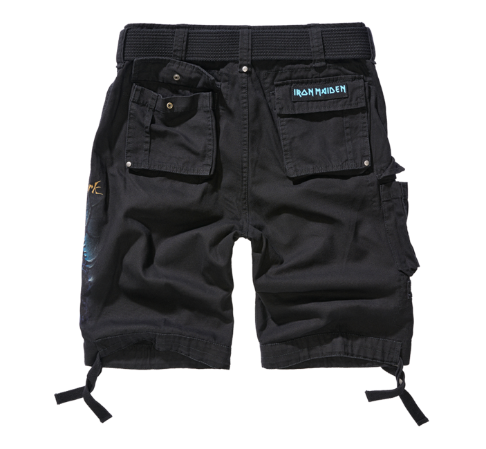 Brandit Iron Maiden Savage shorts, nero