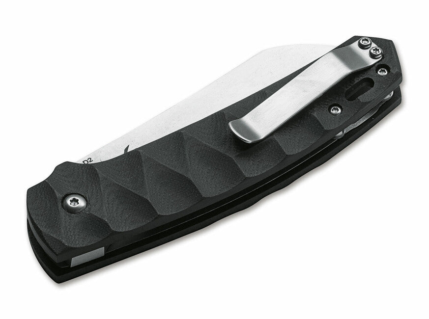 Böker Plus Haddock Pro coltello tascabile 8,7 cm, nero, g10, fodero in nylon