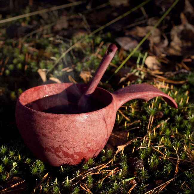 Kupilka 21 tazza classica con cucchiaio, rosso