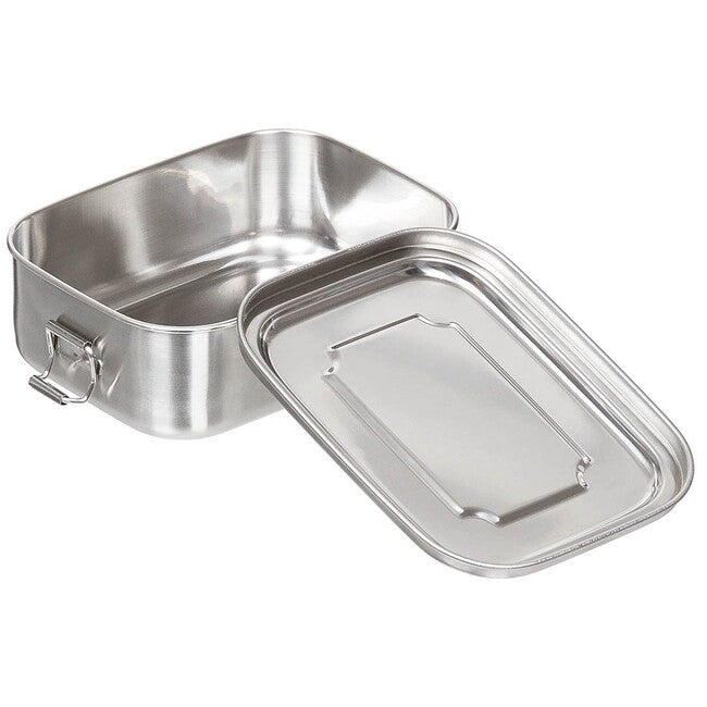 Fox Outdoor Lunch box, acciaio inox, circa 16 x 13 x 6,2 cm