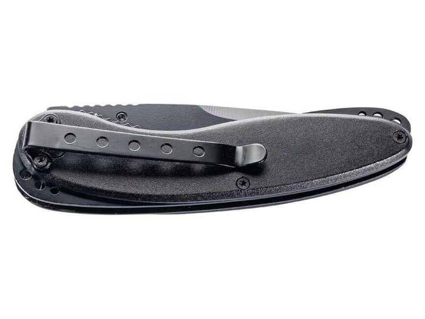 Herbertz Coltello a una mano 8,5 cm, alluminio nero-verde ala 3D