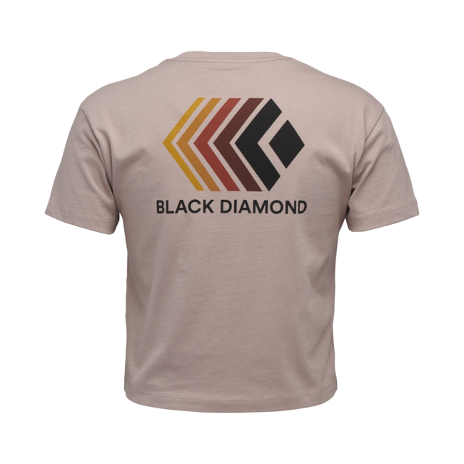 Black Diamond Maglietta donna a maniche corte sbiadita, malva pallido