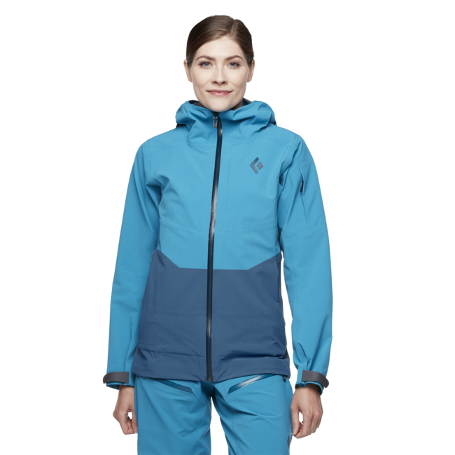 Black Diamond Recon Stretch Ski Shell giacca da sci da donna , azul-azurite