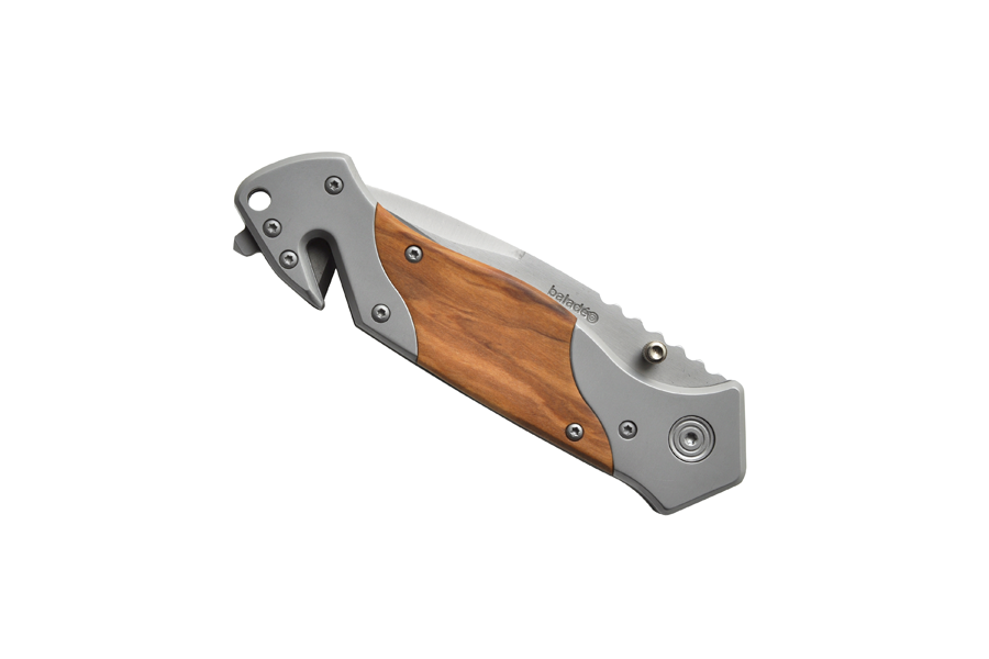 Baladeo ECO200 coltello di salvataggio, manico in legno d'oliva