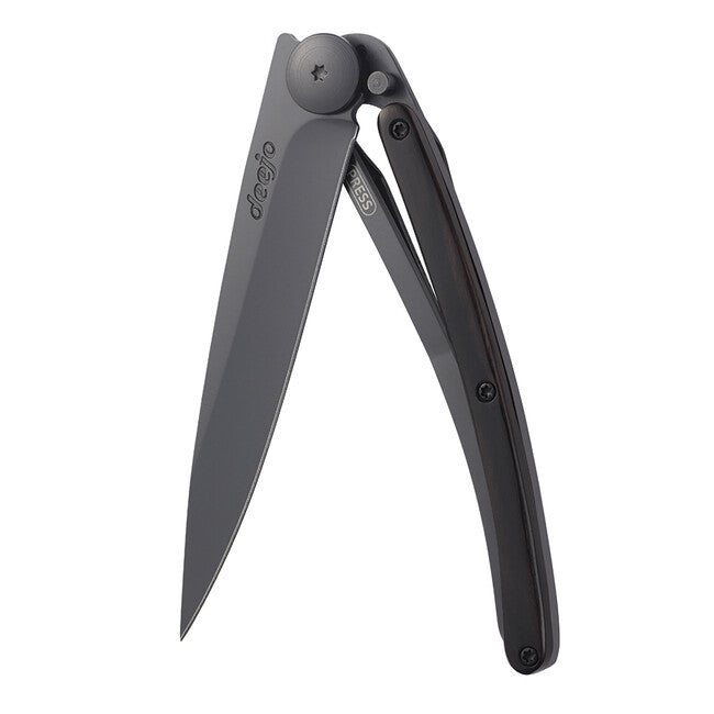 Deejo Coltello di chiusura in legno d'ebano