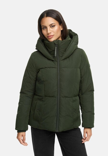 Navahoo Flüsterfee 14 giacca invernale da donna, dark olive