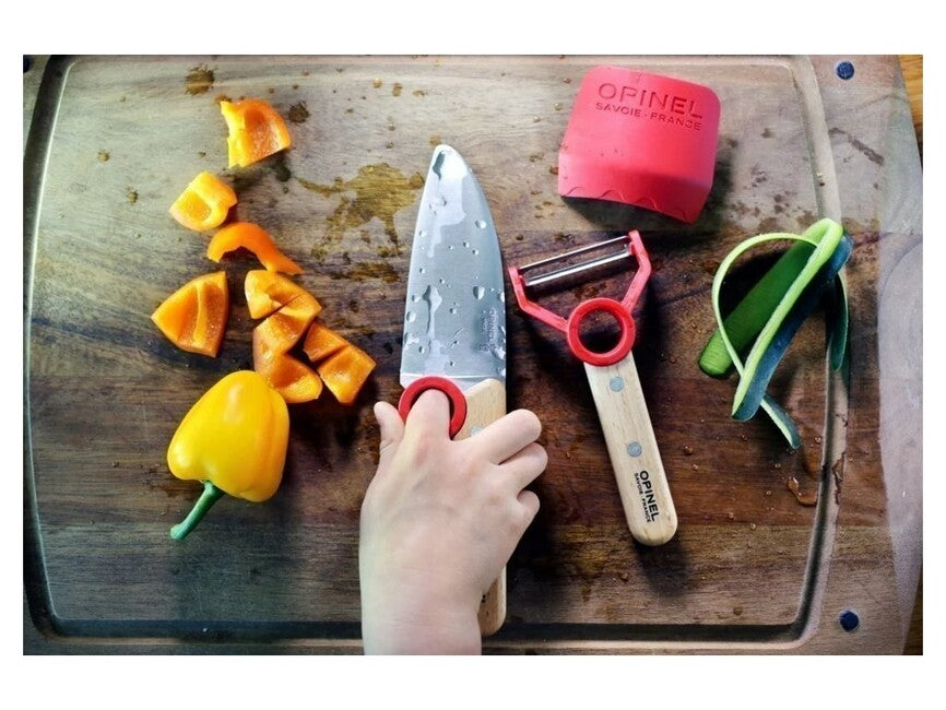 Opinel Le Petit Chef set da cucina per bambini, rosso