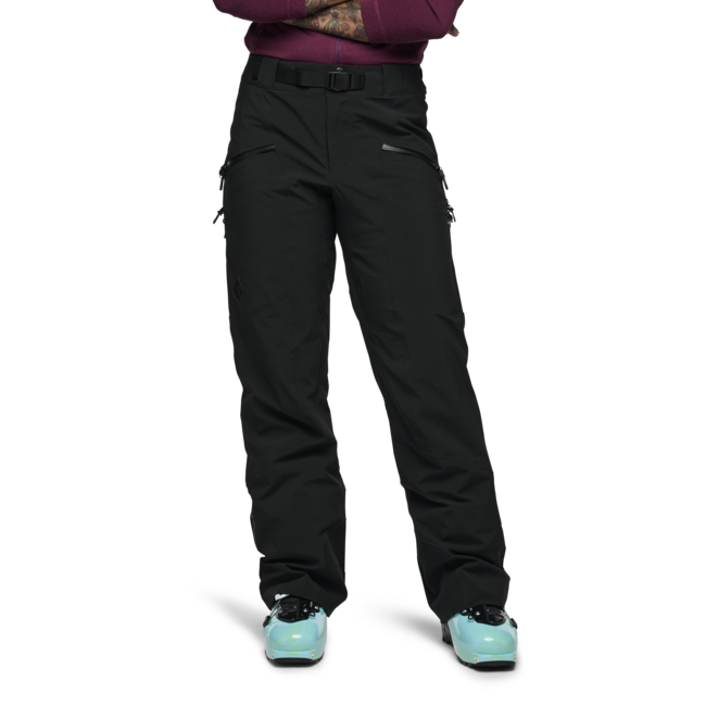 Black Diamond Recon Stretch Pantaloni isolati da donna, neri