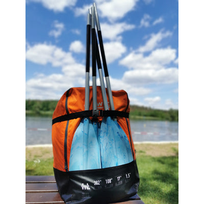 BasicNature Doppia pagaia 230 cm, blu