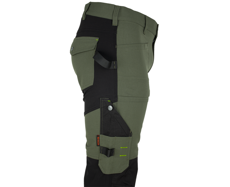 BENNON Erebos pantaloni da lavoro WP, verde/nero