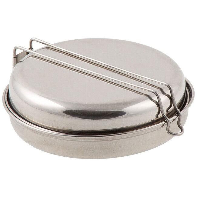MFH Set di tavoli da 5 pezzi, acciaio inox