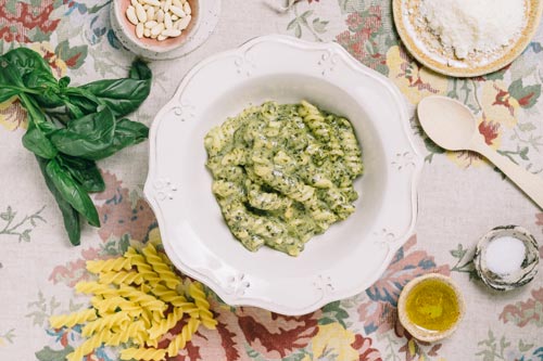 Jomipsa Forestia pasta con pesto di basilico-SH