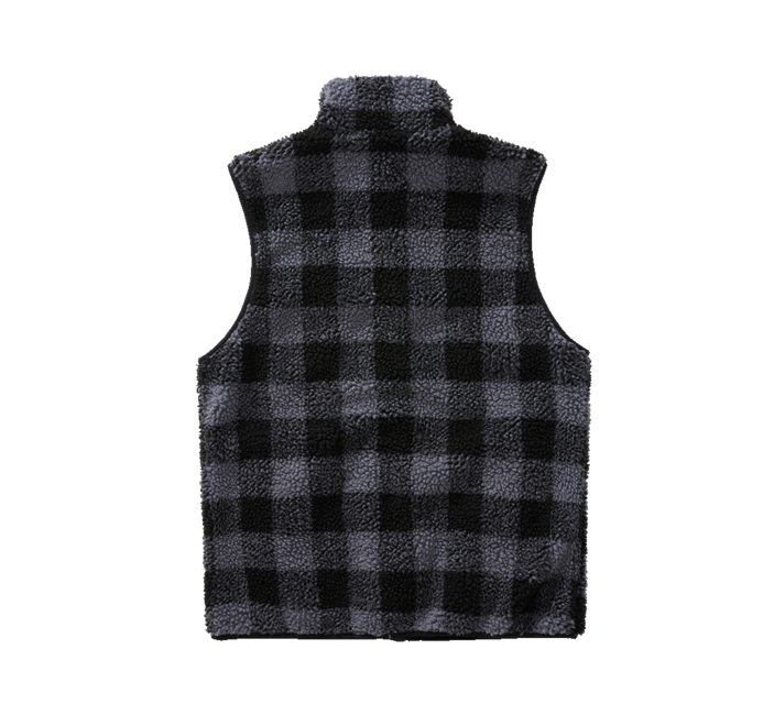 Brandit Teddyfleece gilet in pile, nero/grigio