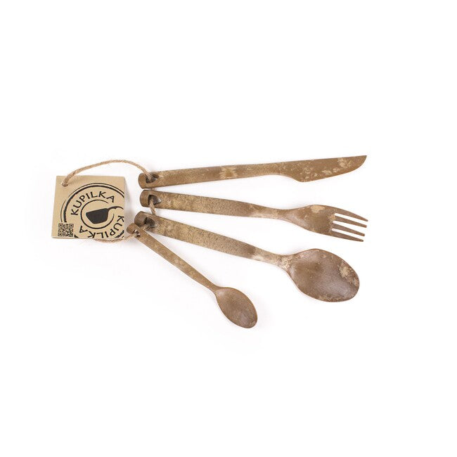 Kupilka Cutlery posate da campeggio, marrone