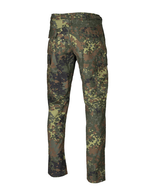 Mil-Tec Pantaloni US BDU slim fit Campo rip-stop flecktarn
