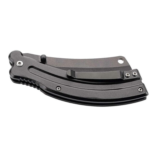 Herbertz 8,5 cm coltello a una mano, alluminio, nero-arancio, 3D reaper