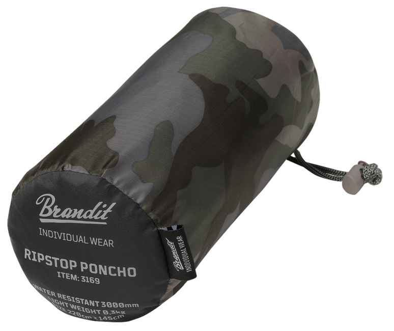 Brandit Poncho in Ripstop, camoscio scuro