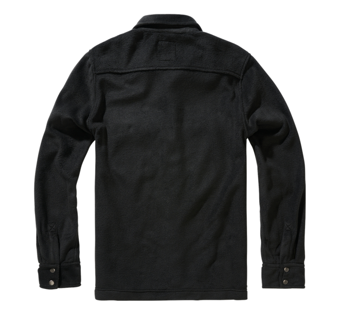 Brandit Jeff Fleece camicia a maniche lunghe, nero