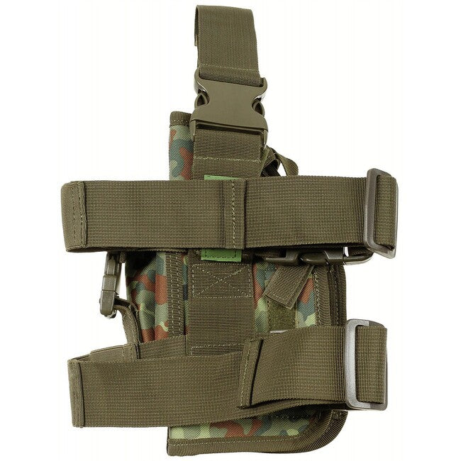 MFH Fondina per pistola MOLLE destra, BW camo