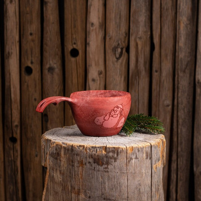 Kupilka 37 tazza grande per bambini con babbo natale, rosso