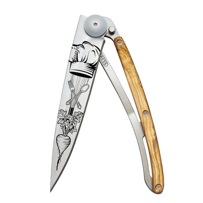 Deejo Tattoo legno coltello di chiusura