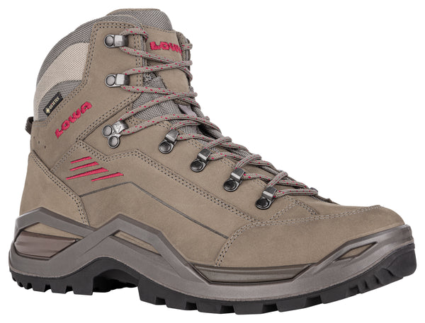 LOWA Renegade EVO GTX MID men's trekking shoes, stone/redwood