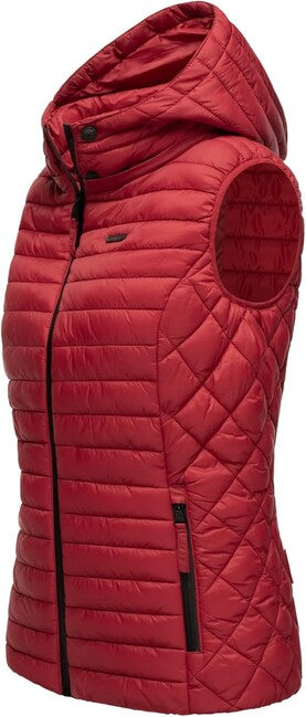Marikoo HASENPFOTE gilet di transizione da donna, rosso scuro
