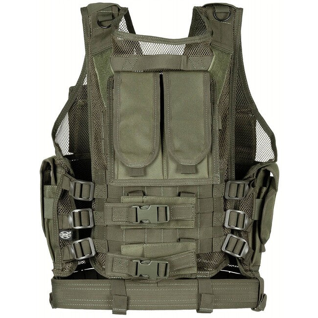 MFH Gilet USMC con cintura, verde OD