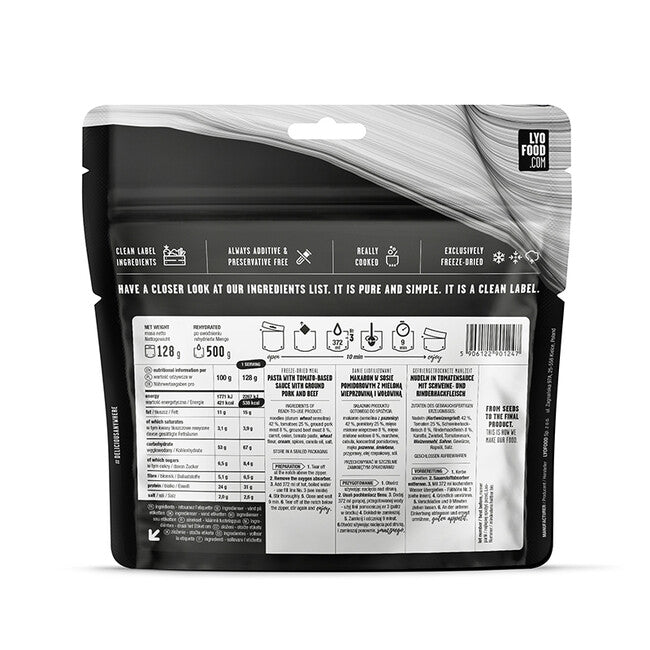 LYOfood Pasta alla bolognese 500g