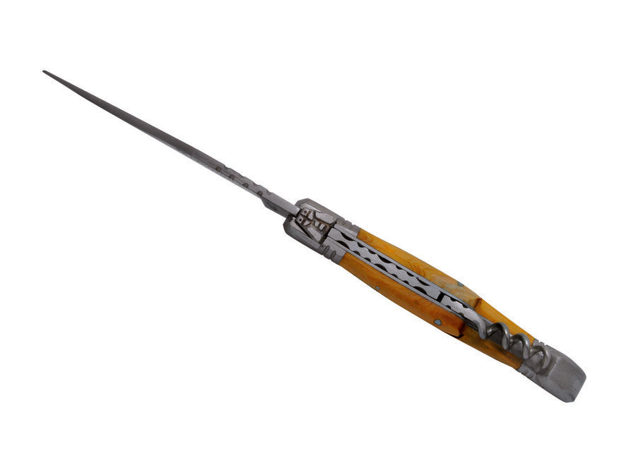 Laguiole DUB048 coltello tascabile con cavatappi, manico di ginepro