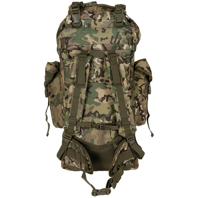 MFH Zaino MOLLE 65L, barra in alluminio, op.-camo