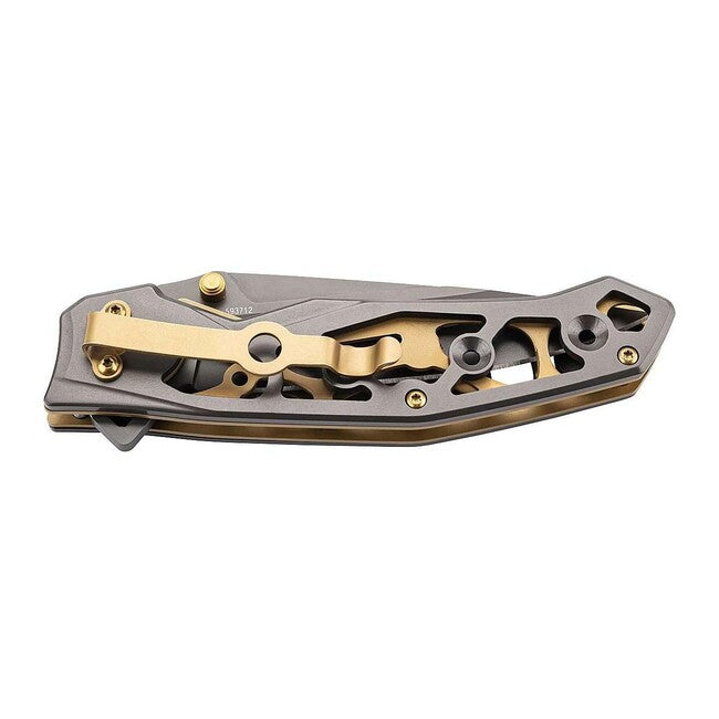 Herbertz a una mano coltello 9 cm, nero-oro
