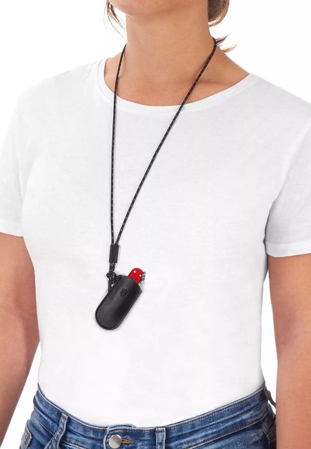 Victorinox fodero per coltello da tasca in pelle, nero