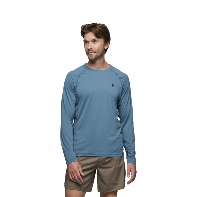 Black Diamond Alpenglow Crew maglietta a maniche lunghe da uomo, blu torrente