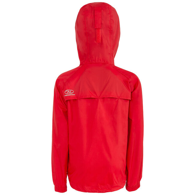 Highlander Stow and Go Kids impermeabile per bambini, rosso