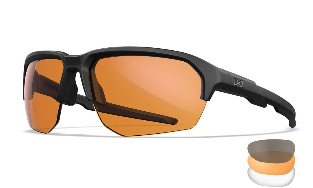 WileyX Jakl occhiali da sole, grigio/chiaro/ruggine chiaro/nero opaco