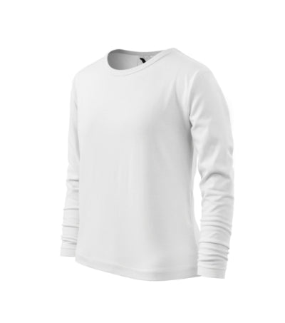 Malfini Fit-T LS maglietta a maniche lunghe per bambini, bianco