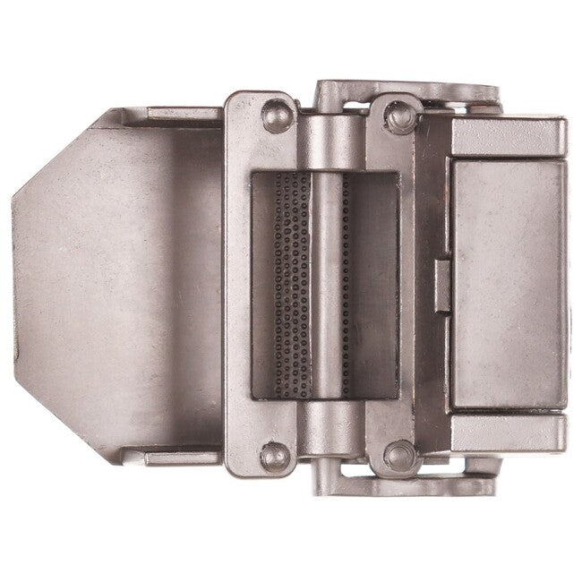 MFH USMC fibbia da cintura, argento, metallo, circa 4 cm