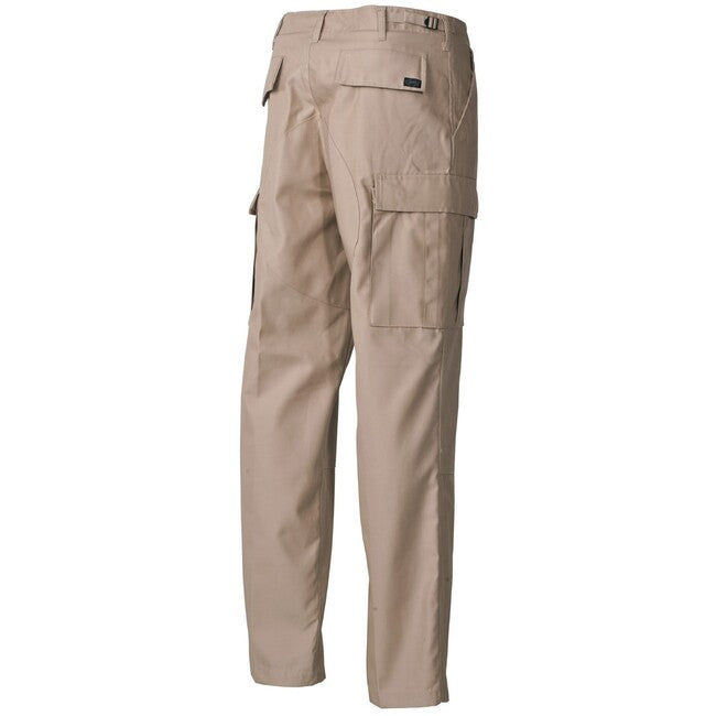 MFH Pantaloni tattici US Combat BDU con sedile e ginocchia rinforzati, kaki