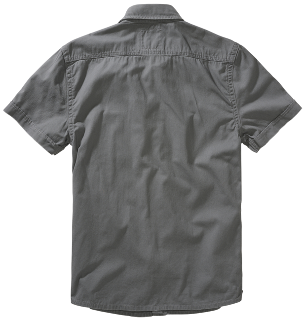 Brandit Vintage camicia a maniche corte, grigio antracite